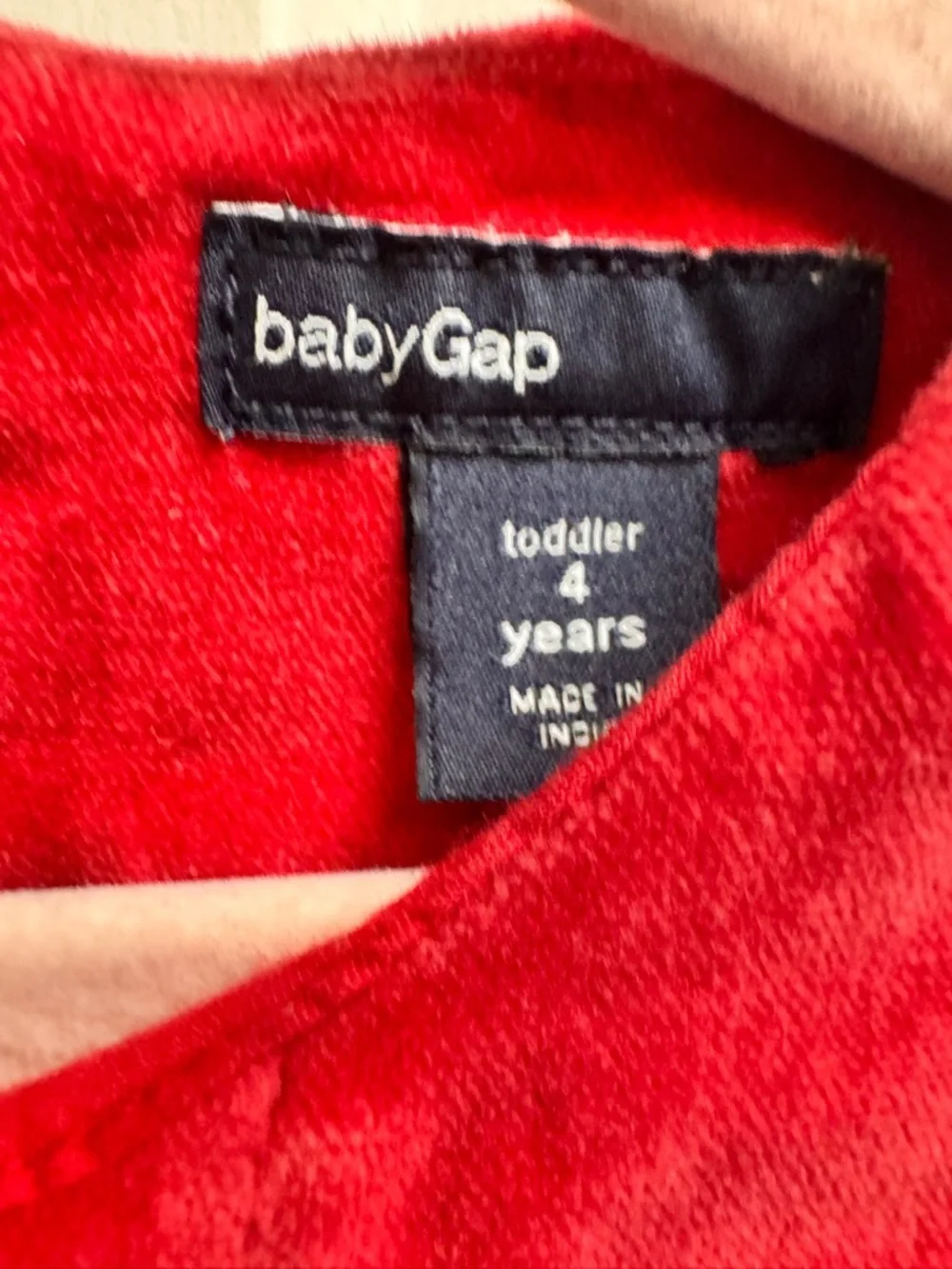 Baby GAP Girls 4 Red Velvet Holiday Christmas Valentine’s Day Sleeveless Dress